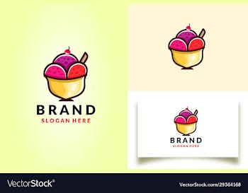 ice cream logo template