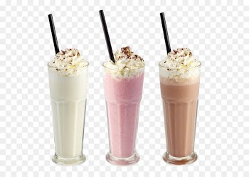 Ice cream Milkshake Smoothie Juice - Three cups of milk shake 