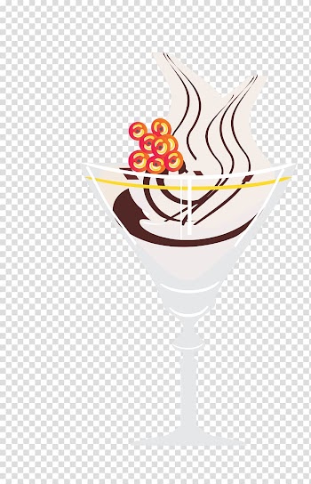 Ice cream Milkshake Sundae Wine glass, color chocolate cups transparent background PNG clipart