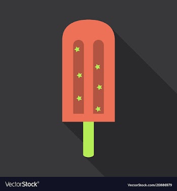 Ice-cream on sticks ice cream on a stick in vector image