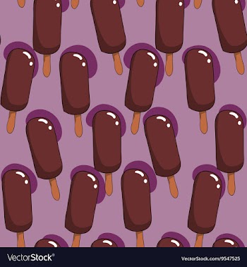Ice cream pattern vector image