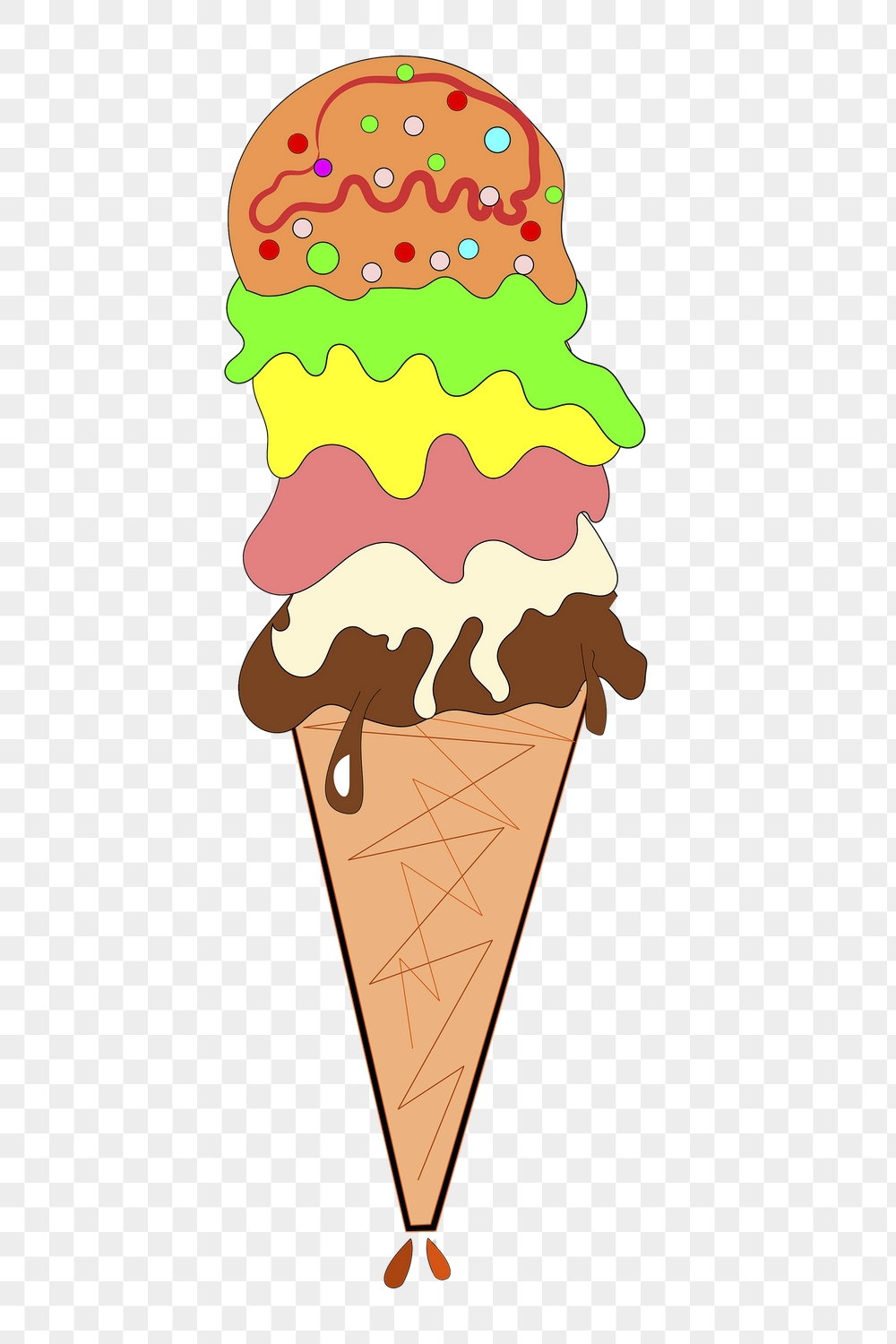 Ice cream png sticker food | Free PNG - rawpixel