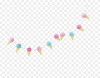 Ice Cream Pompom Garland - Baby Mobile