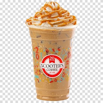 Ice cream Pumpkin Spice Latte Frappé coffee Milkshake Iced coffee, caramel iced coffee transparent background PNG clipart