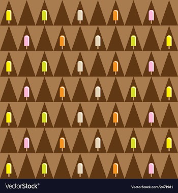 Ice cream seamless pattern vector image