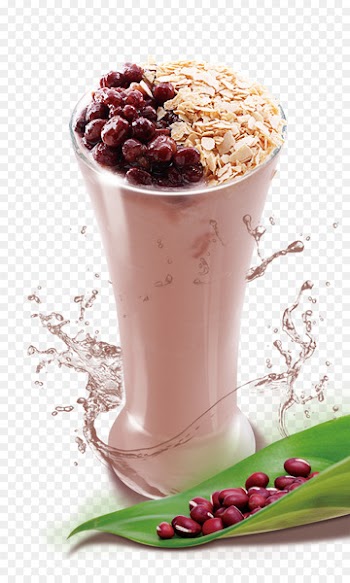 Ice cream Smoothie Bubble tea Adzuki bean Drink - Sand taro red bean ice 