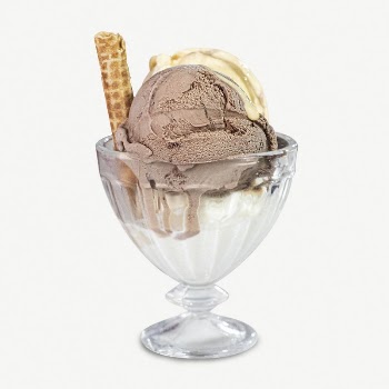 Ice-cream sundae dessert collage element | Free PSD - rawpixel