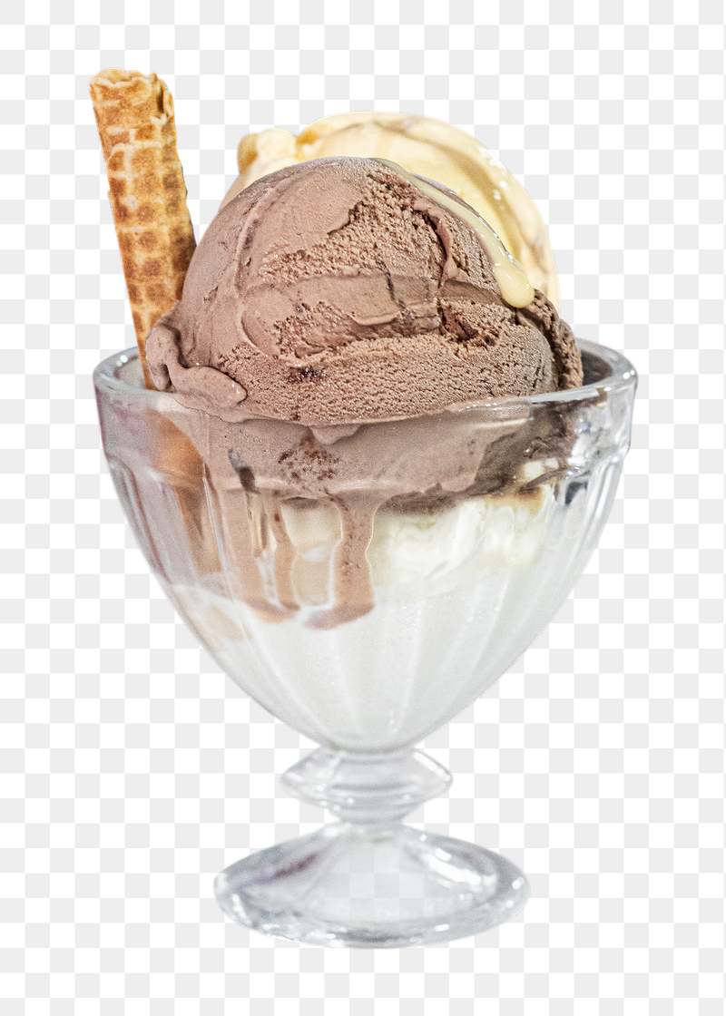 Ice-cream sundae dessert png sticker, | Free PNG - rawpixel