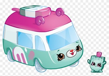 Ice Cream Truck Side View Seller Stock Vector - Cutie Cars Fun Food Van