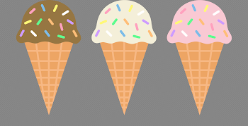 Ice Cream Waffle PNG Picture