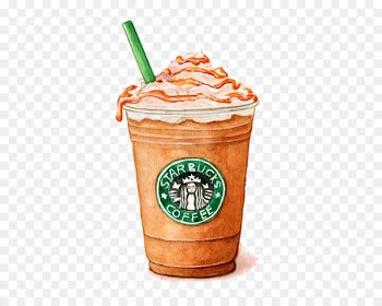 Ice cream Watercolor painting Starbucks - Watercolor ice cream 