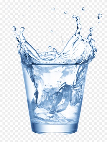 Ice Cube Clipart Water Png - Glass Of Water Overflowing