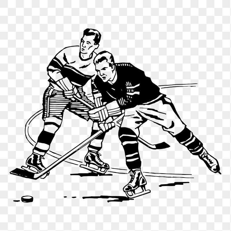 Ice hockey players png sticker, | Free PNG - rawpixel