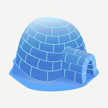 Ice igloo clipart, collage element | Free PSD - rawpixel