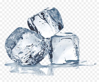 Ice pack Freezing Ice cube Cold - Three ice cubes 