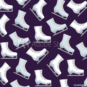 ice skates sport pattern
