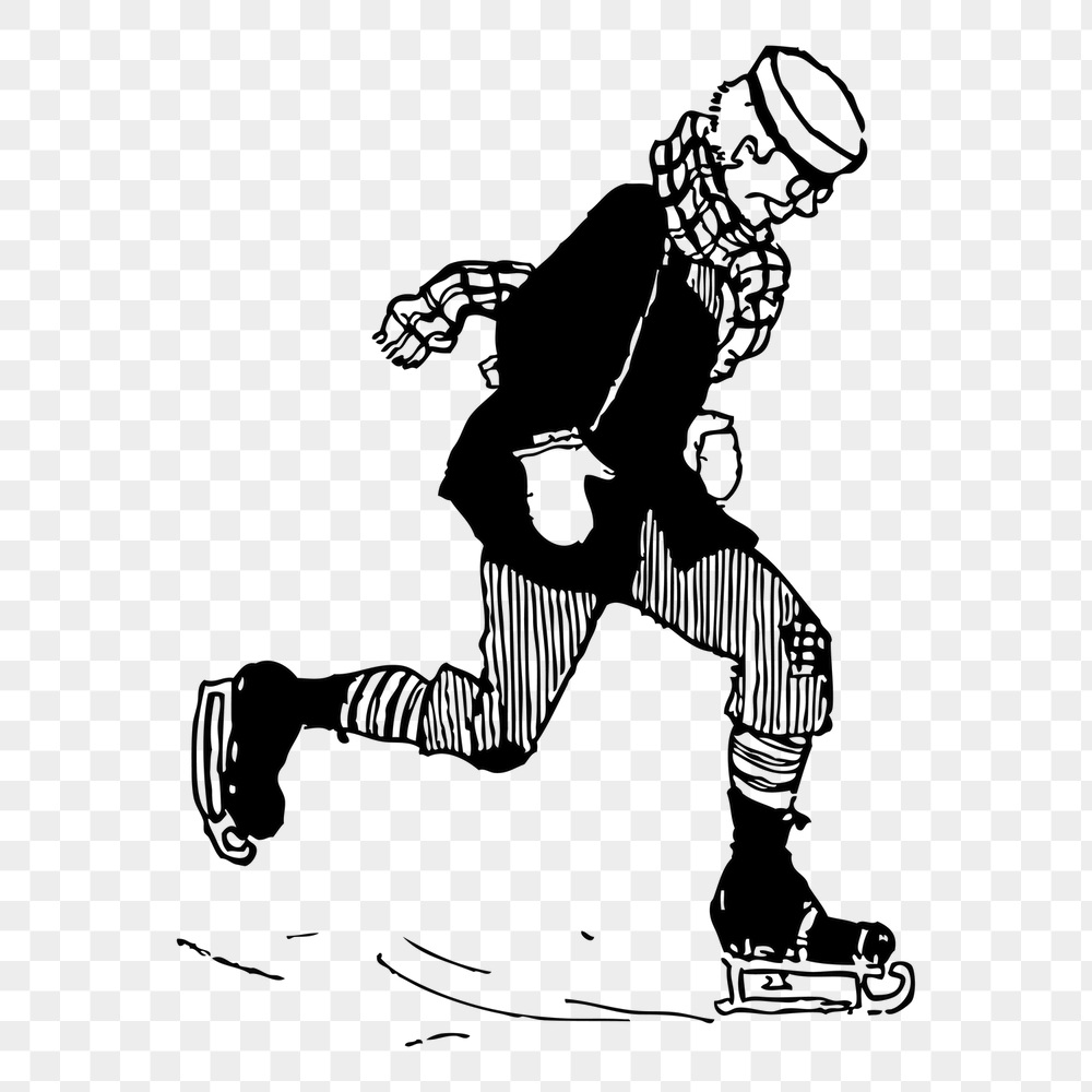 Ice-skating man png sticker, sport | Free PNG - rawpixel