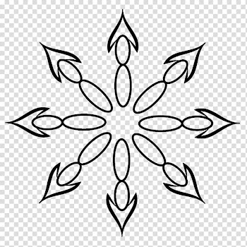 Ice Snow Flakes , black floral frame transparent background PNG clipart