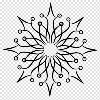 Ice Snow Flakes , black floral frame transparent background PNG clipart