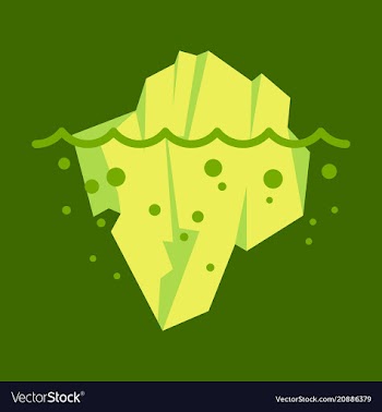 Iceberg icon isolated on background ice berg icon vector image