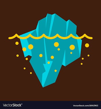 Iceberg icon isolated on background ice berg icon vector image