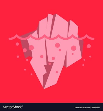 Iceberg icon isolated on background ice berg icon vector image