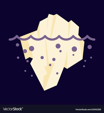 Iceberg icon isolated on background ice berg icon vector image