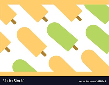 Icecream greentea and orange vector image