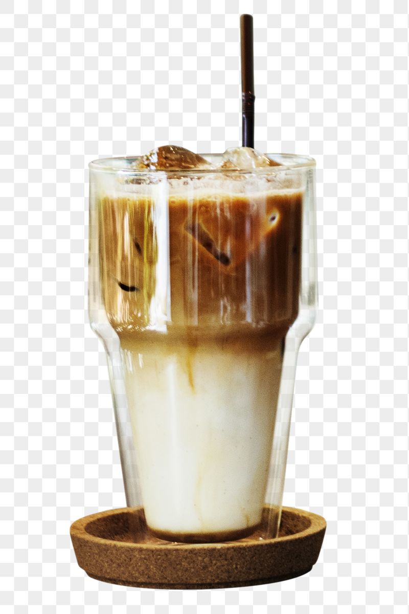 Iced latte coffee png sticker, | Free PNG - rawpixel