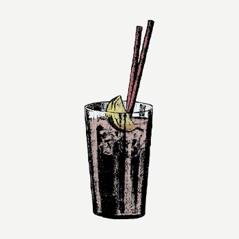 Iced lemonade sticker, vintage beverage | Free PSD - rawpixel