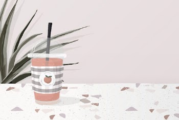 Iced tea background, pink terrazzo | Free Vector Illustration - rawpixel