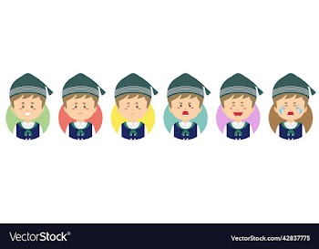 iceland avatar with various expression