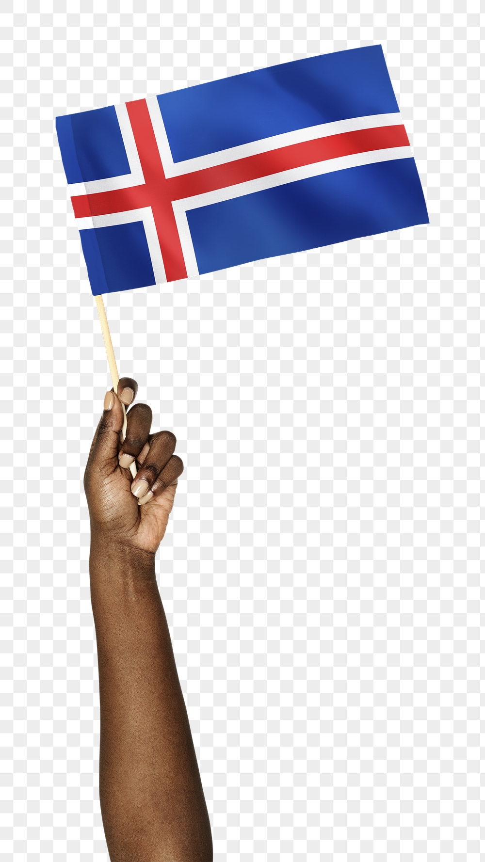 Iceland's flag png in black | Free PNG - rawpixel