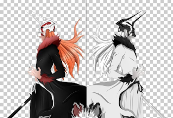 Ichigo Kurosaki Rukia Kuchiki Ulquiorra Cifer Hollow Bleach PNG ...