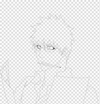 Ichigo the Painter Line Art transparent background PNG clipart
