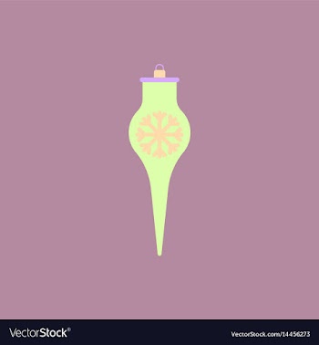 Icicle christmas toy christmas vector image