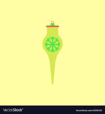 Icicle christmas toy christmas vector image