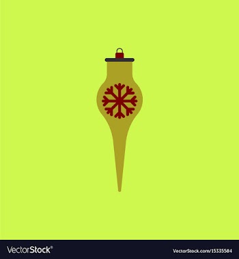 Icicle christmas toy christmas vector image