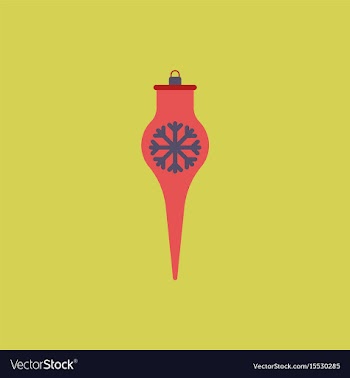 Icicle christmas toy christmas vector image