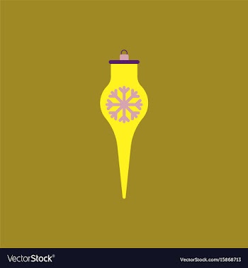 Icicle christmas toy christmas vector image