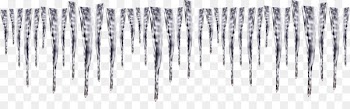 Icicle Ice cube Icon - White fresh icicles 