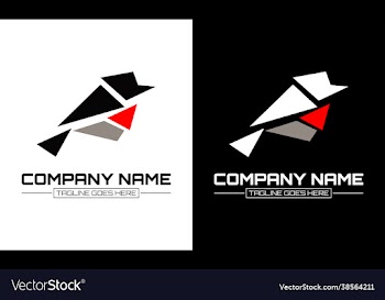 icon a bird filled in flat marks logo