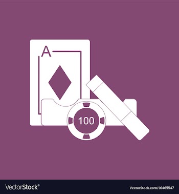 Icon ace chip and cigar vector image