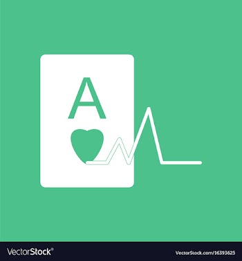 Icon ace of hearts silhouette vector image