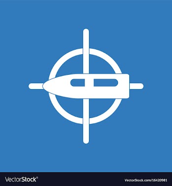 Icon aim on bullet vector image
