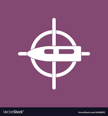Icon aim on bullet vector image