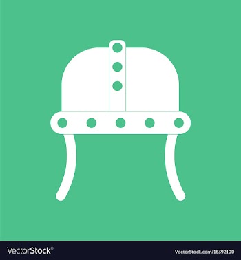 Icon ancient helmet vector image
