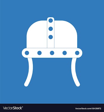 Icon ancient helmet vector image