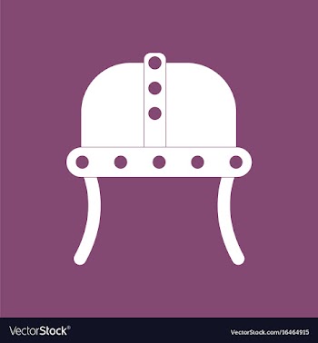 Icon ancient helmet vector image