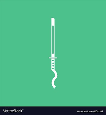 Icon ancient sword vector image